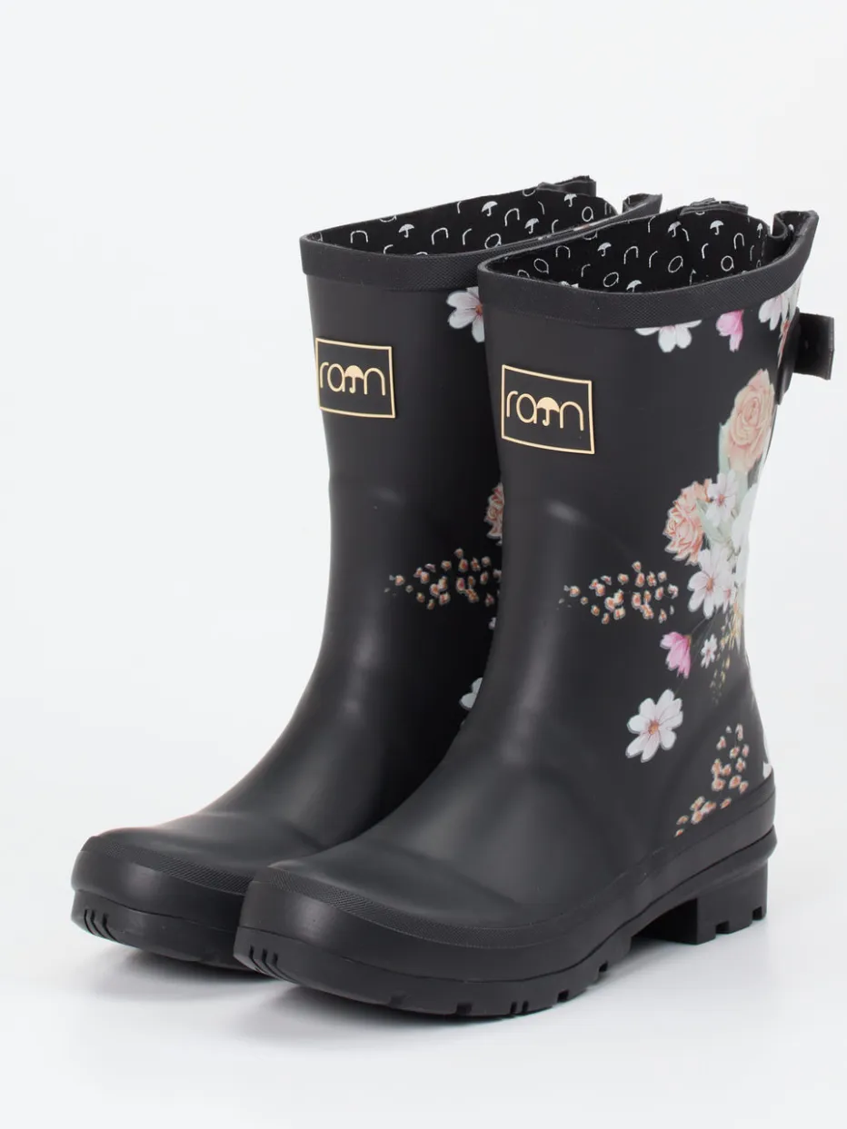 – Gummistiefel aus Gummi mit Blumenmuster*Rajn Online