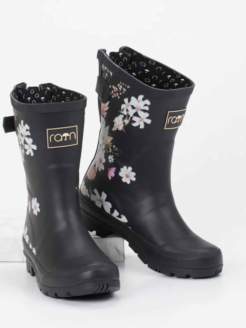 – Gummistiefel aus Gummi mit Blumenmuster*Rajn Online