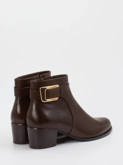 Damen Ralph Harrison – Ankle Boots aus Lammleder Dunkel