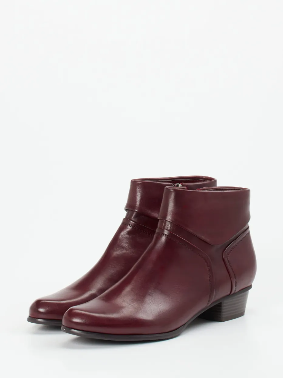 – Ankle Boots aus Lammleder bordeaux*Ralph Harrison Discount