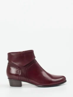 – Ankle Boots aus Lammleder bordeaux*Ralph Harrison Discount