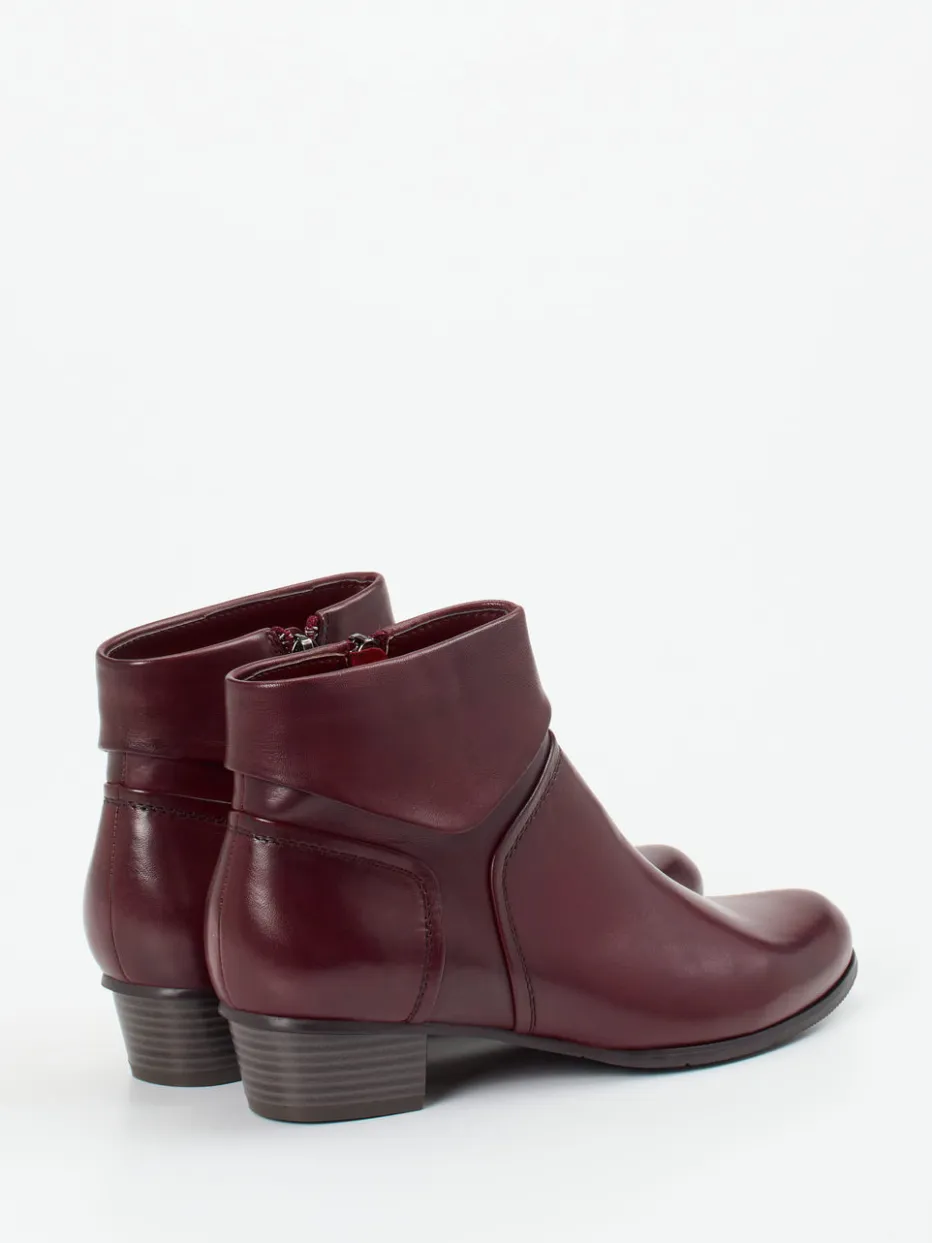 – Ankle Boots aus Lammleder bordeaux*Ralph Harrison Discount