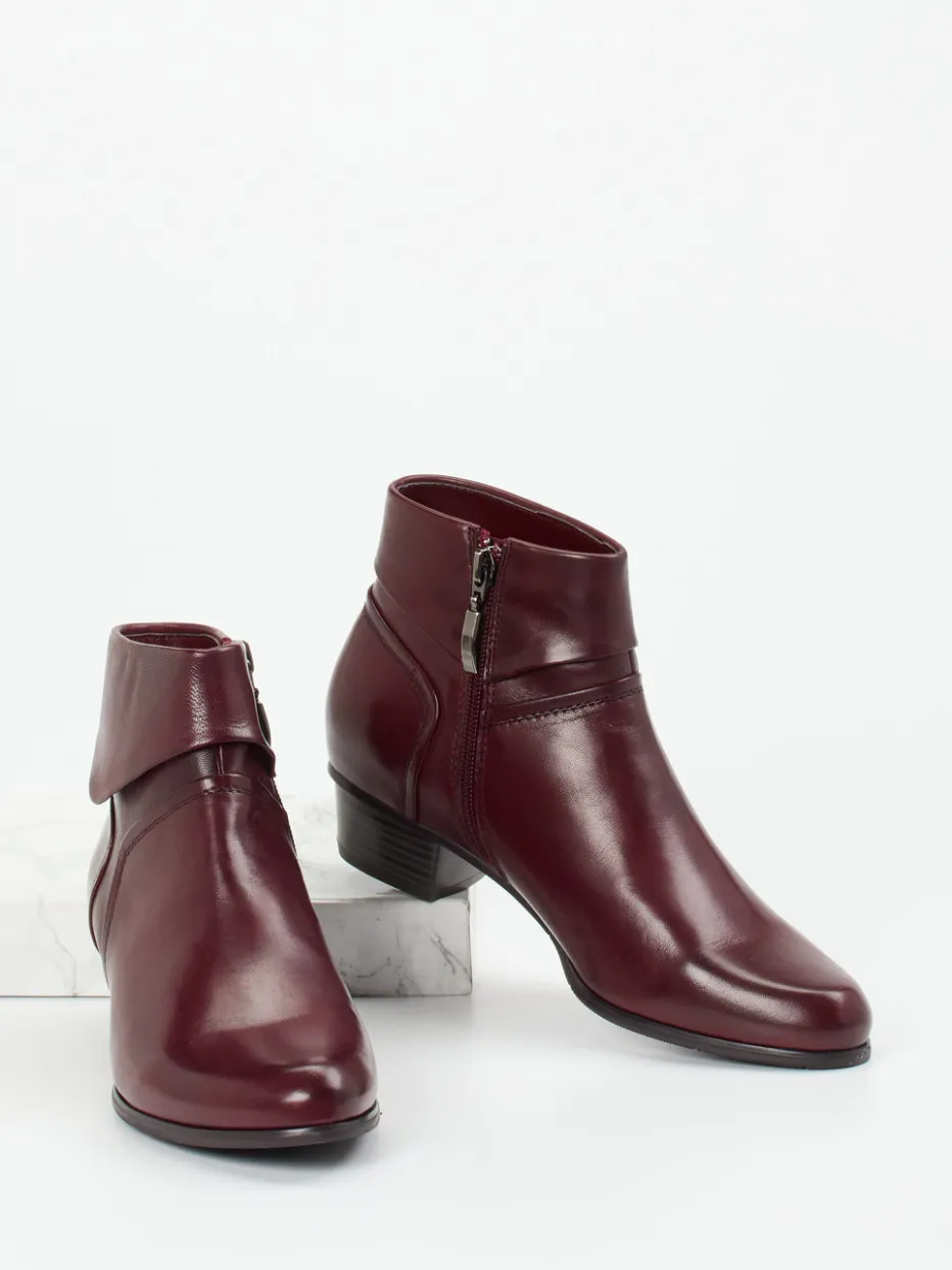 – Ankle Boots aus Lammleder bordeaux*Ralph Harrison Discount