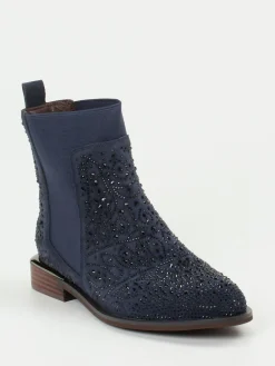 Damen Ralph Harrison – Chelsea Boots aus Veloursleder Dunkel