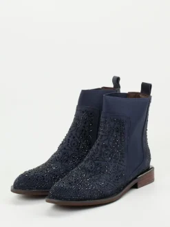 Damen Ralph Harrison – Chelsea Boots aus Veloursleder Dunkel