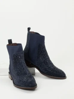 Damen Ralph Harrison – Chelsea Boots aus Veloursleder Dunkel