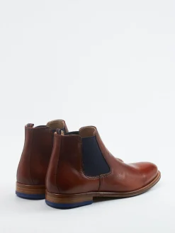 – Chelsea Boots aus Fettleder Cognac*Ralph Harrison Outlet