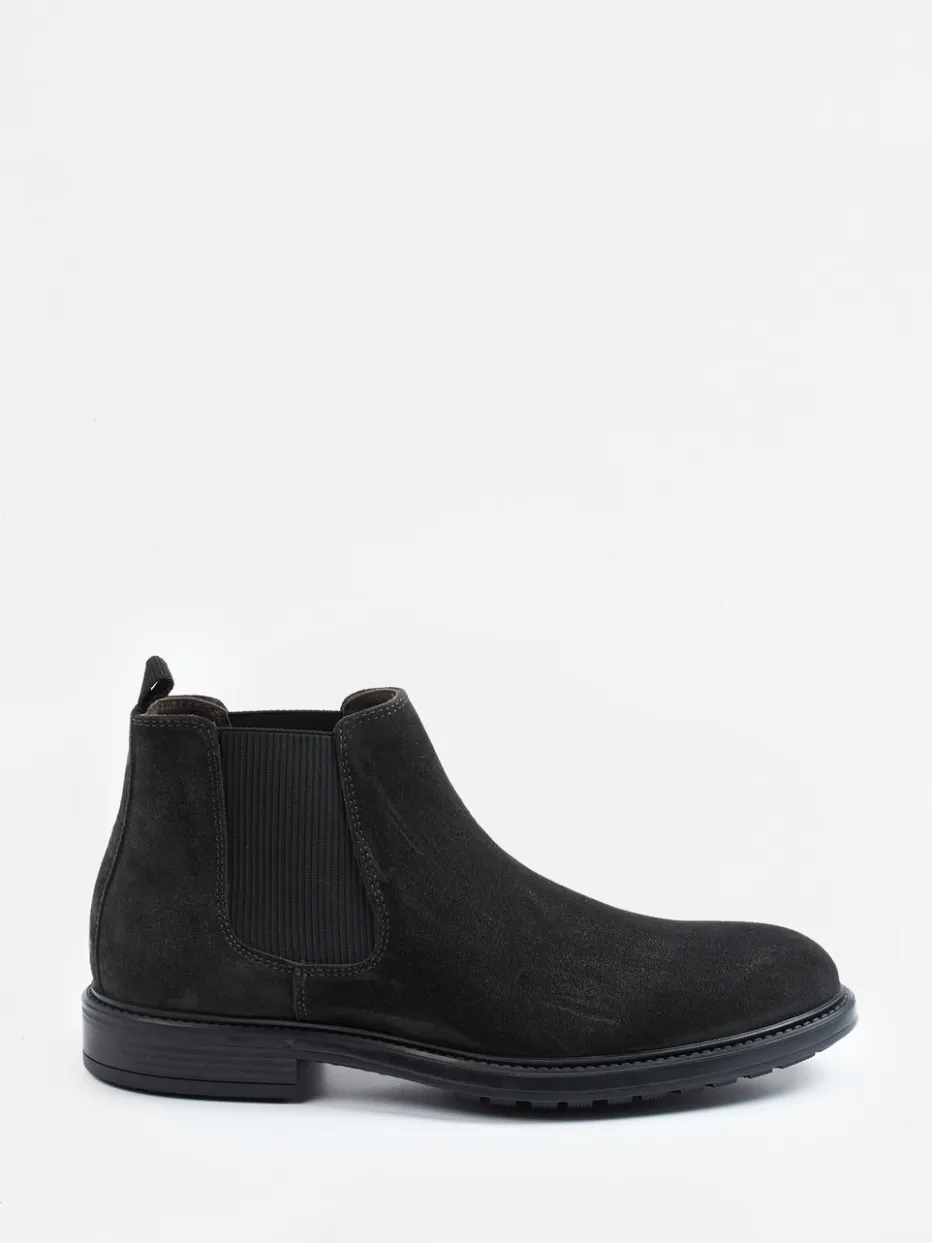 Herren Ralph Harrison – Chelsea Boots aus Veloursleder anthrazit