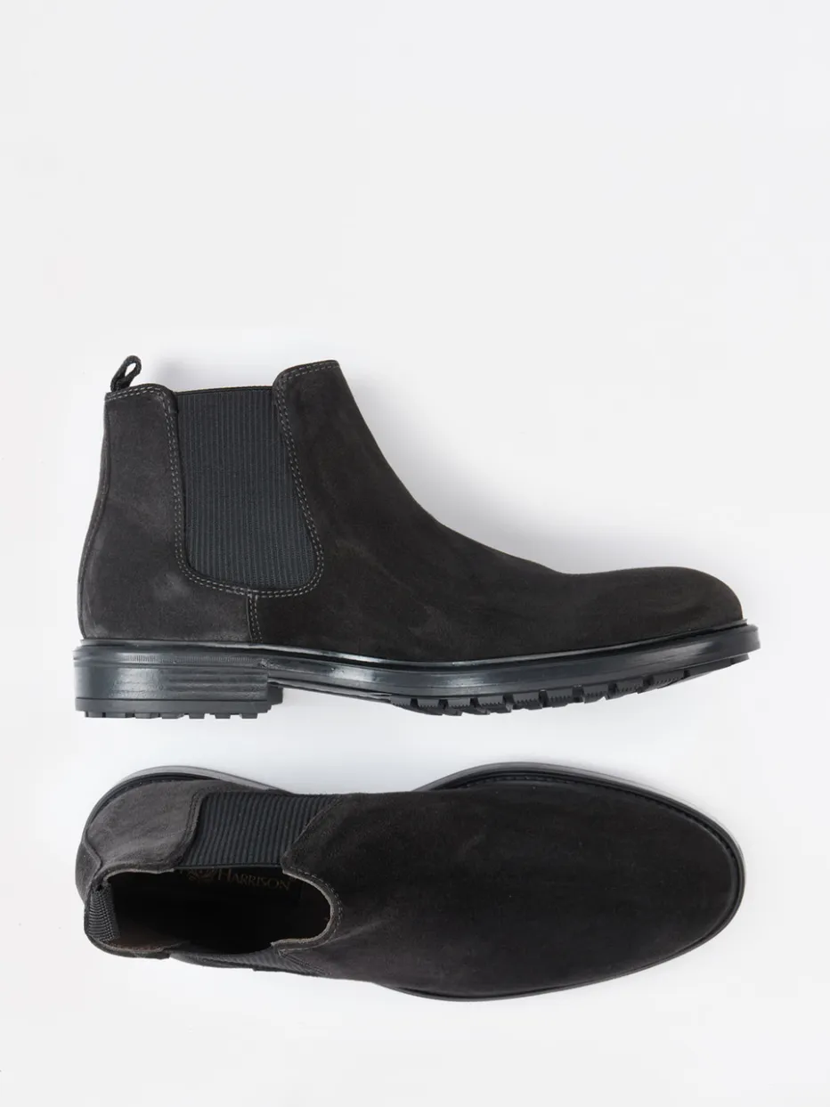 Herren Ralph Harrison – Chelsea Boots aus Veloursleder anthrazit