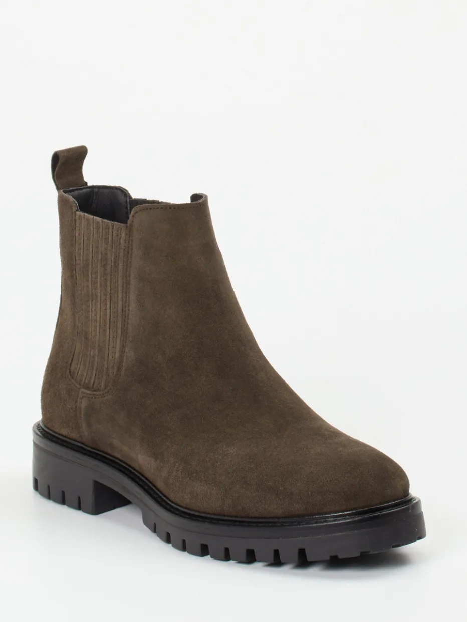 – Chelsea Boots aus Veloursleder olivbraun*Ralph Harrison Clearance