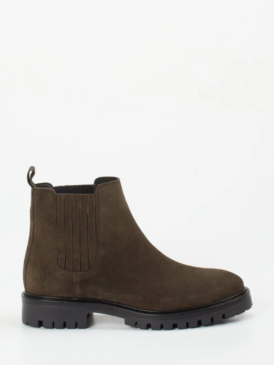 – Chelsea Boots aus Veloursleder olivbraun*Ralph Harrison Clearance