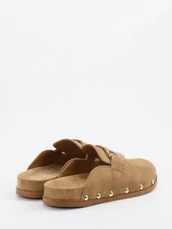 Damen Ralph Harrison – Clogs aus Veloursleder in Karamell