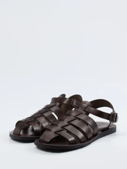 Herren Ralph Harrison – Fischersandale aus Kalbleder Dunkel