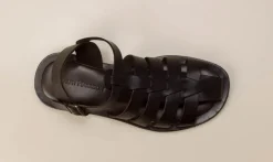 Herren Ralph Harrison – Fischersandale aus Kalbleder Dunkel