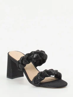 Damen Ralph Harrison – High Heel Mules aus Textil in