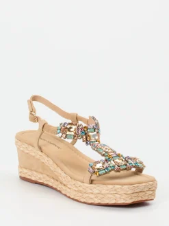 Damen Ralph Harrison – Keilsandalette aus Veloursleder