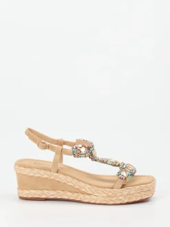 Damen Ralph Harrison – Keilsandalette aus Veloursleder