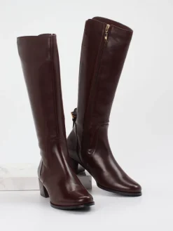 – Kniestiefel aus Lammleder Dunkel*Ralph Harrison Clearance