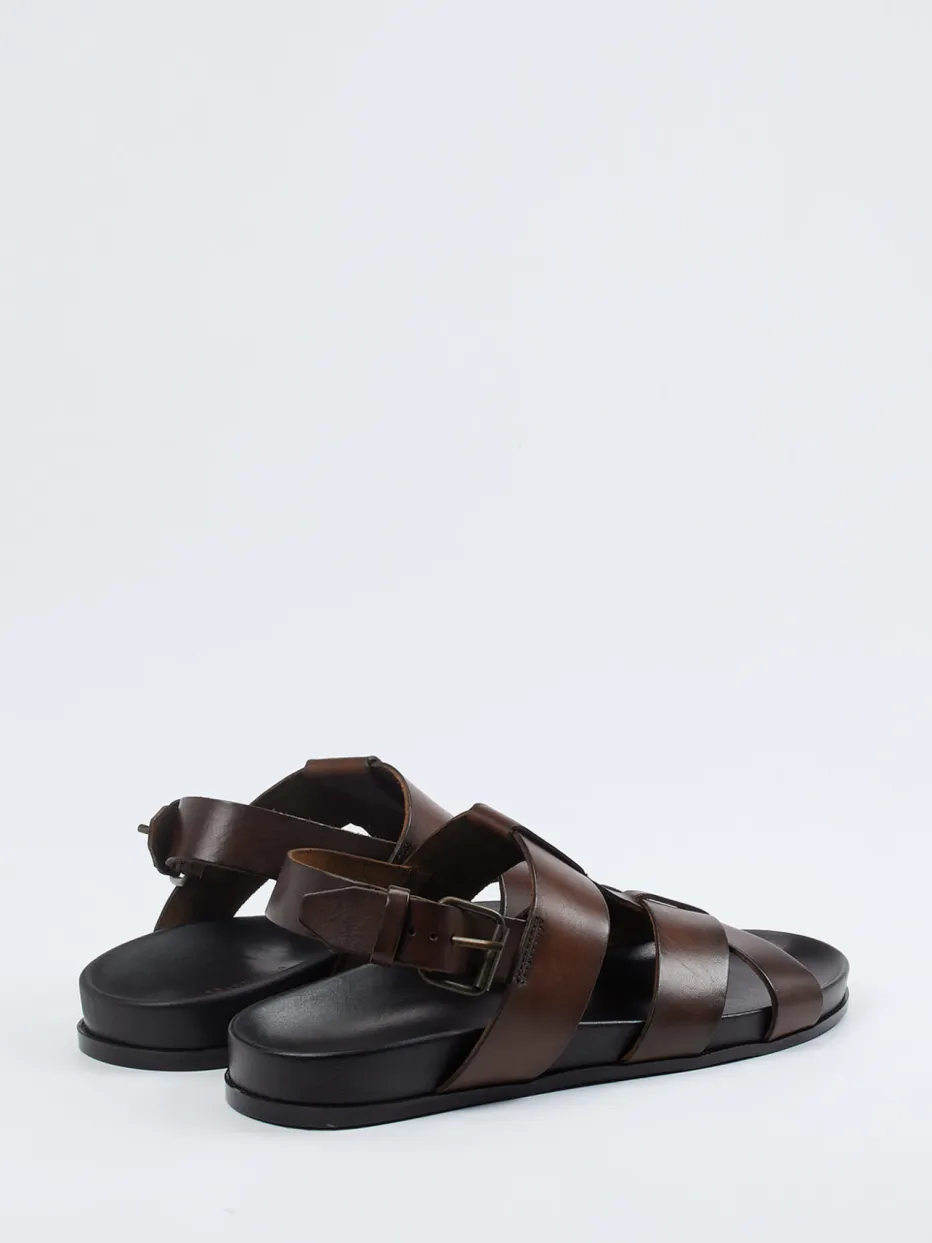 – Ledersandale aus Kalbleder Dunkel*Ralph Harrison Discount