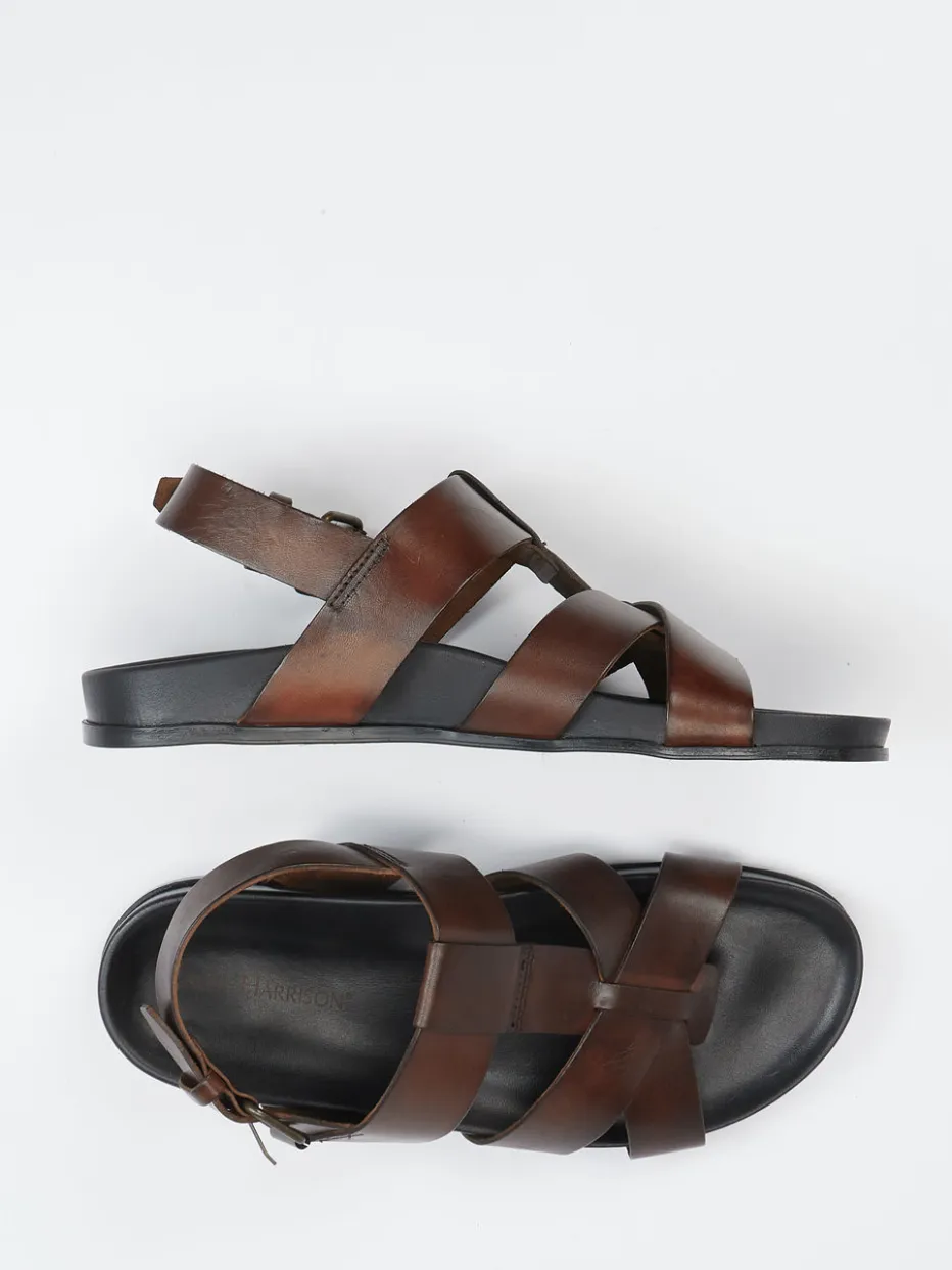 – Ledersandale aus Kalbleder Dunkel*Ralph Harrison Discount