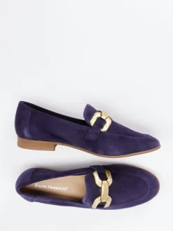 – Loafer aus Nubukleder in Violett*Ralph Harrison New