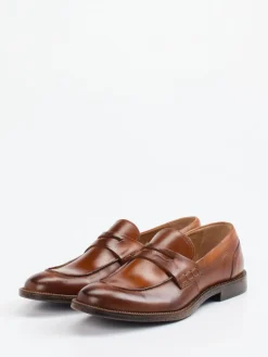 – Loafer aus Glattleder cognac*Ralph Harrison Outlet