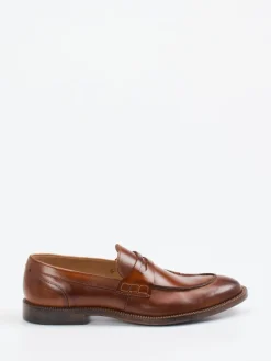 – Loafer aus Glattleder cognac*Ralph Harrison Outlet