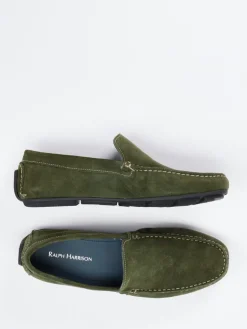 – Mokassin aus Veloursleder Oliv*Ralph Harrison Sale