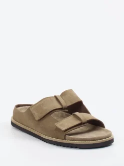 – Pantolette aus Veloursleder Sandbeige*Ralph Harrison