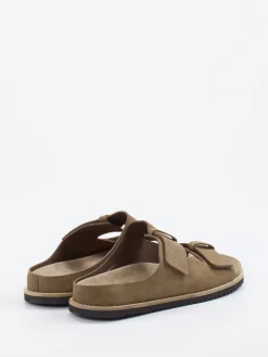 – Pantolette aus Veloursleder Sandbeige*Ralph Harrison