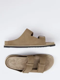 – Pantolette aus Veloursleder Sandbeige*Ralph Harrison