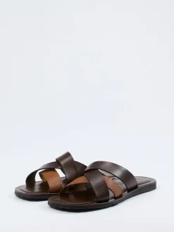 Herren Ralph Harrison – Pantolette aus Kalbleder Dunkel