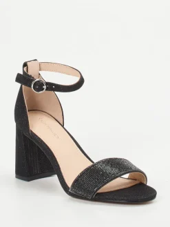 Damen Ralph Harrison – Sandale aus Metallicleder