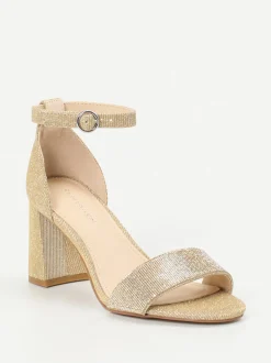 – Sandaletten aus Metallicleder farben*Ralph Harrison