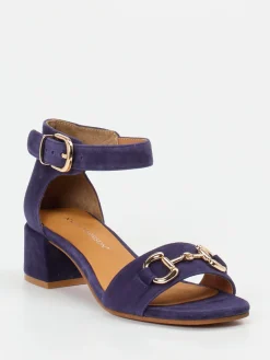 – Sandaletten aus Nubukleder dunkelviolett*Ralph Harrison Outlet