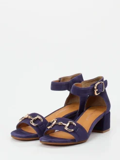 – Sandaletten aus Nubukleder dunkelviolett*Ralph Harrison Outlet