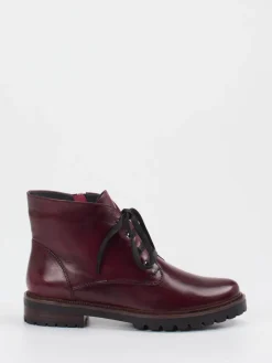 – Schnürstiefeletten aus Lammleder Bordeaux*Ralph Harrison Discount