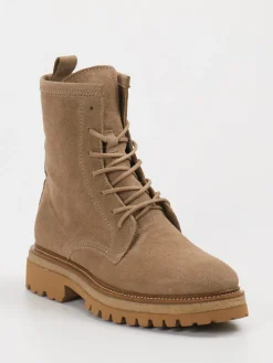 Damen Ralph Harrison – Schnürstiefelette aus Veloursleder Sand