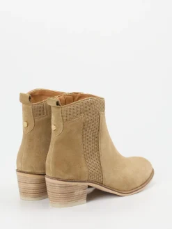 – Stiefeletten aus Veloursleder sandbeige*Ralph Harrison Outlet