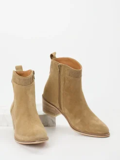 – Stiefeletten aus Veloursleder sandbeige*Ralph Harrison Outlet