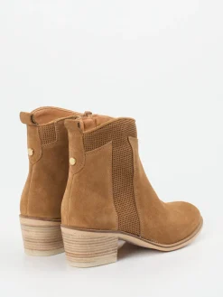 – Stiefelette aus Veloursleder Cognac*Ralph Harrison Sale