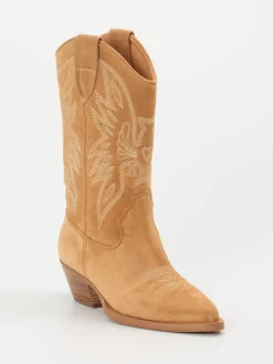 – Westernstiefel aus Veloursleder cognac*Ralph Harrison Sale