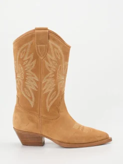 – Westernstiefel aus Veloursleder cognac*Ralph Harrison Sale