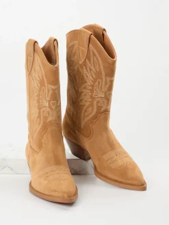 – Westernstiefel aus Veloursleder cognac*Ralph Harrison Sale