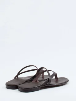 – Zehentrenner aus Kalbleder dunkel*Ralph Harrison Best