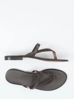 – Zehentrenner aus Kalbleder dunkel*Ralph Harrison Best