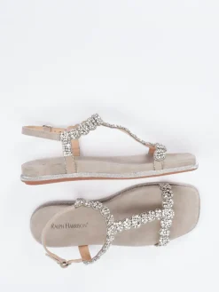 Damen Ralph Harrison – Zehentrenner-Sandalette aus Veloursleder