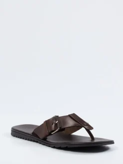 – Zehentrenner aus Kalbleder Dunkel*Ralph Harrison Sale