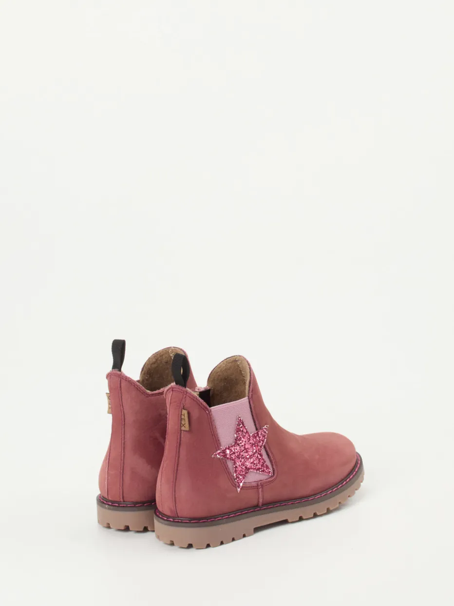 Kinder Ralph Harrison Classic – Chelsea Boots aus Nubukleder Altrosa