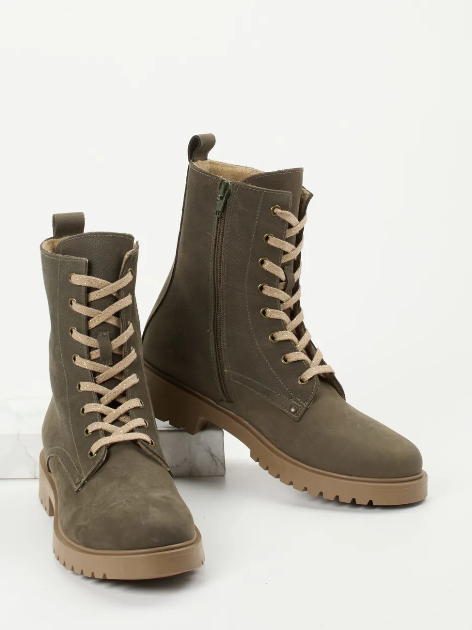 – Combat Boots aus Nubukleder oliv*Ralph Harrison Classic Sale